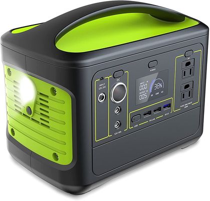 qualità  500W Power Station 110V 2 Outlet AC Pure Sine Wave 568Wh 153600mAh Lithium Battery Backup Type Portable Solar Generator fabbrica